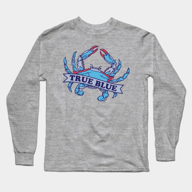 True Blue Long Sleeve T-Shirt by OBSUART